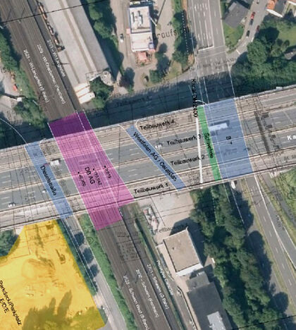 Schwelmtalbrücke Wuppertal Luftaufnahme